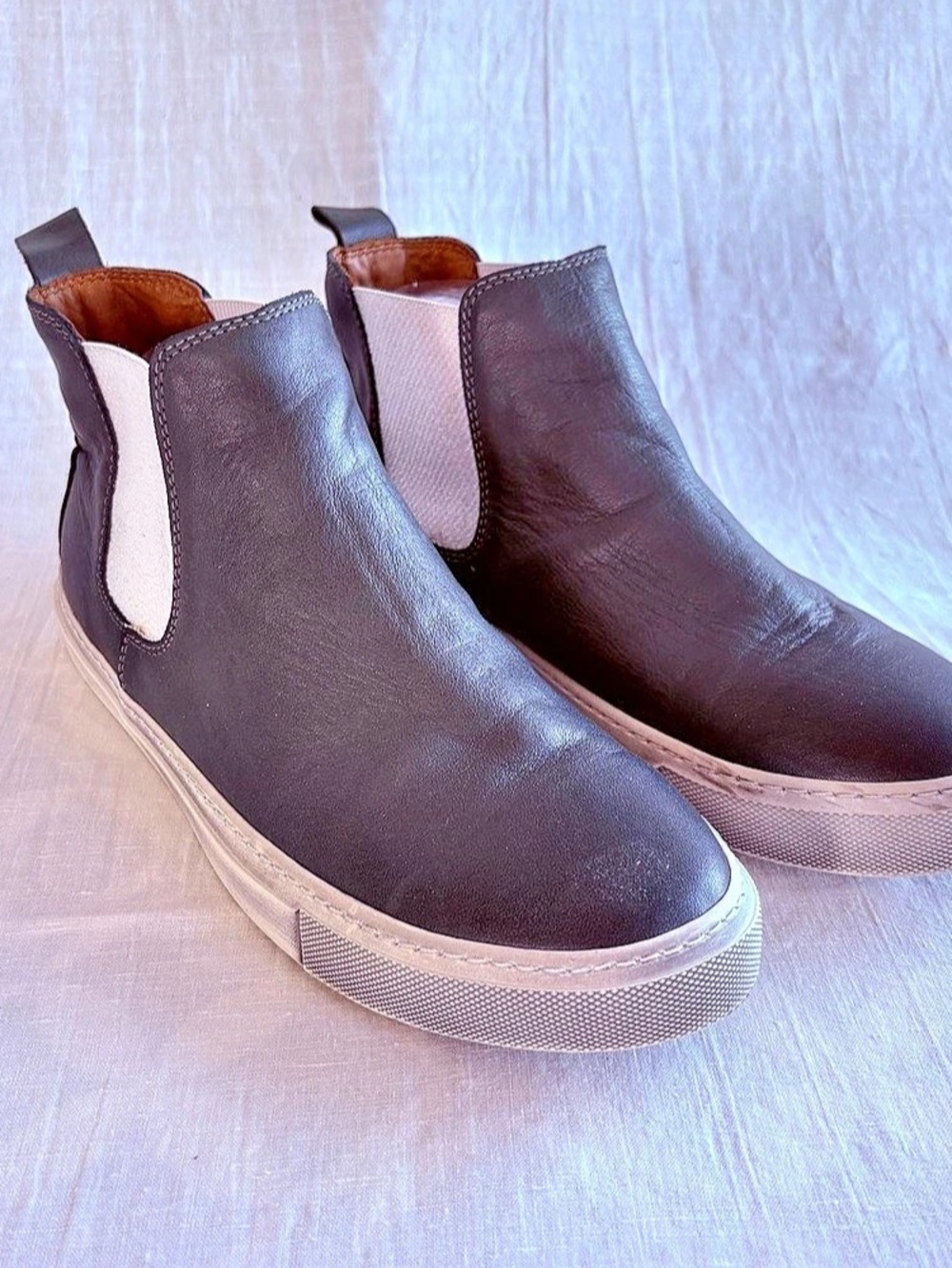 Bueno Black Leather Chelsea Boots EU 41-42